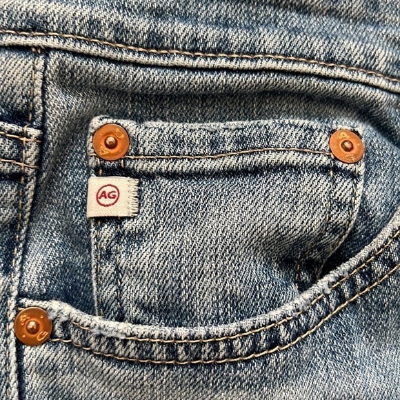 Adriano Goldschmied AG Boyfriend High Rise High Waist Raw Hem Size 29R Distress - Picture 4 of 15